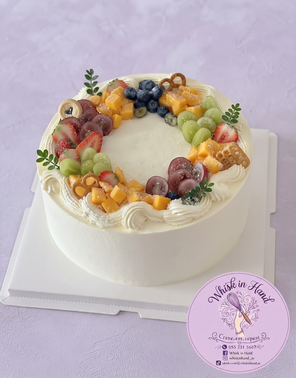 Vanilla Seasonal Fruit Cake